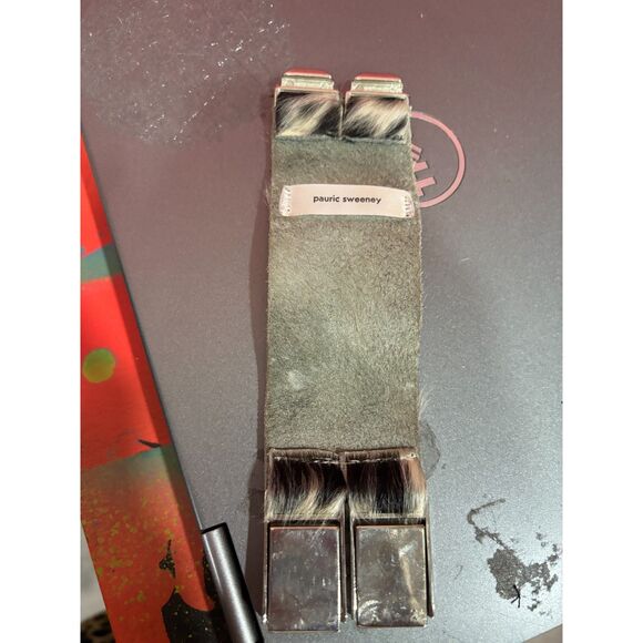 Pauric Sweeney Cowhide Buckled Luxury Bracelet RARE Black & White - Picture 5 of 5